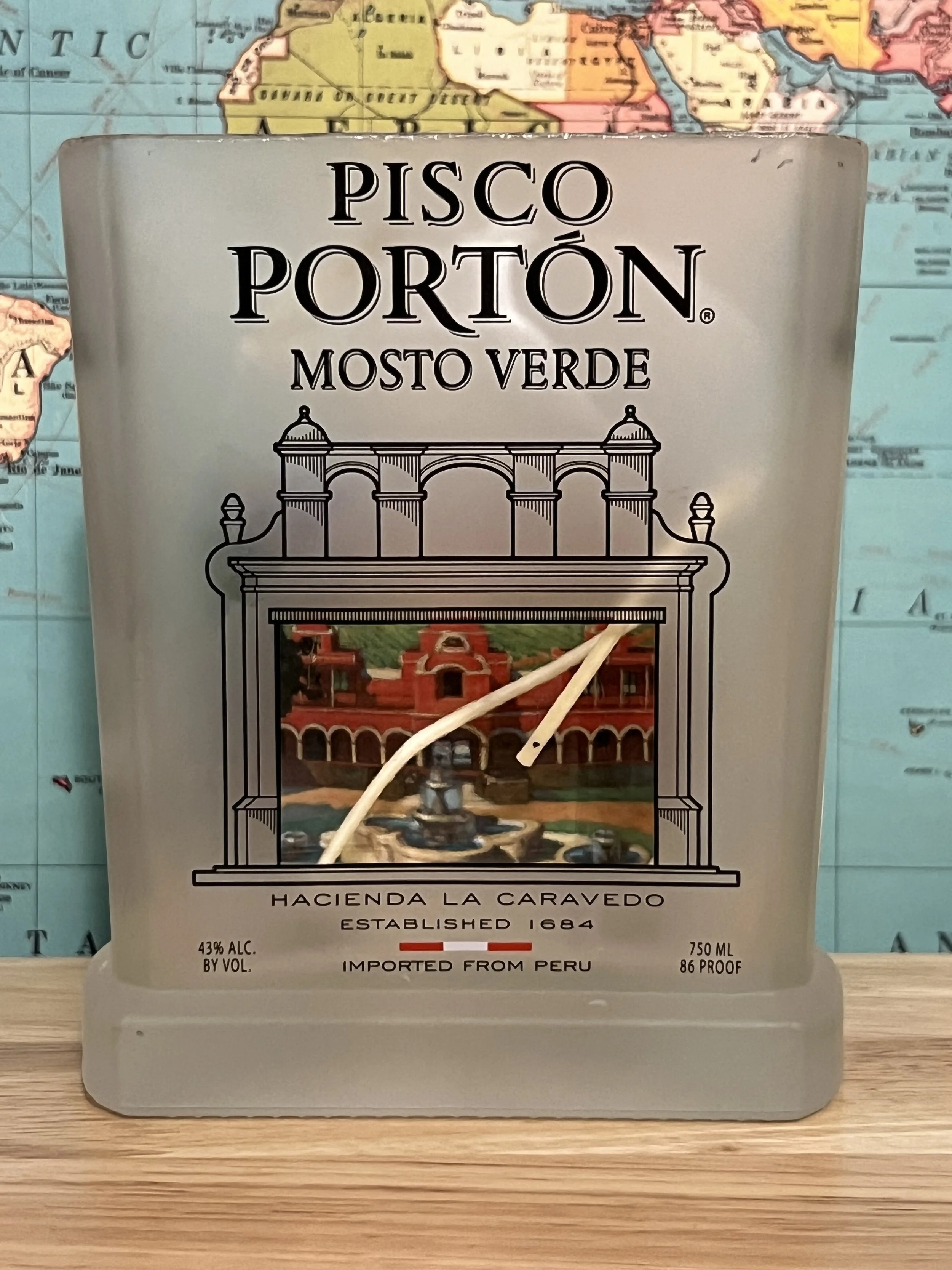 Pisco Porton Mosto Verde Custom Vessel — Skull & Keel Candles
